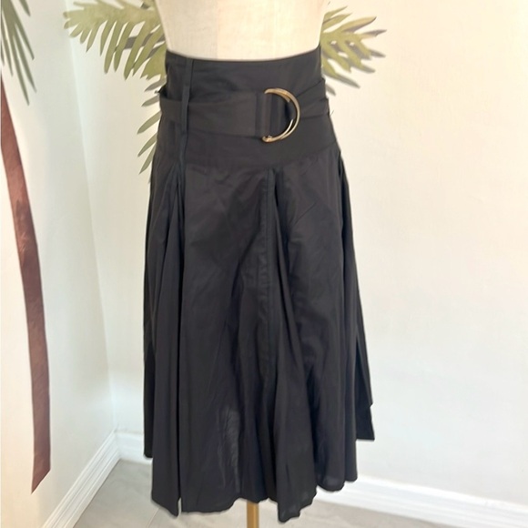TOPSHOP, Luxury Cotton Twirl-Able,Kilt-Buckled,Full Skirt, EUC,Glorious,Size 14 - Picture 6 of 12